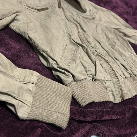 Full Tilt Army Green Aviator Jacket - Picture 6 of 16